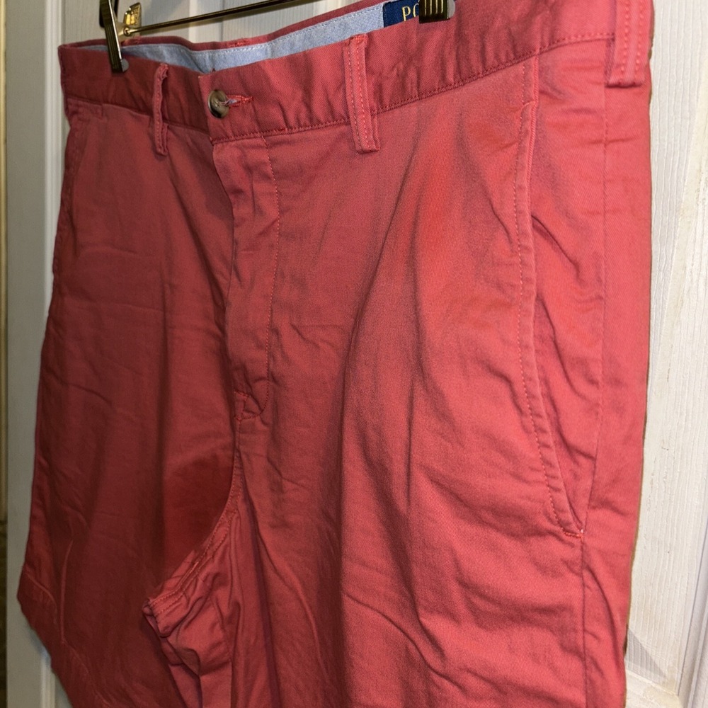 Polo Ralph Lauren Men's Chino Shorts Salmon 9" Inseam Size 36
